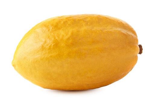 Cacao fruit or pod, containing fresh cacao beans. isolated on a Transparent background