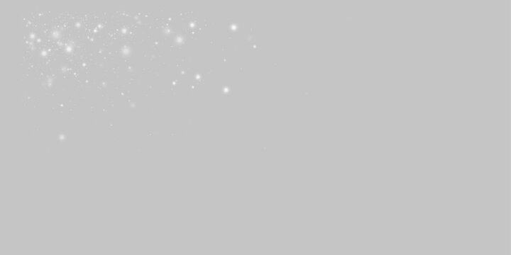 Golden bokeh light with glitter dust, shimmer, star and sparkle glow. Twinkle magical white particle, festive stardust and highlights. Flare, spark, glare and lens flare PNG vector illustration.