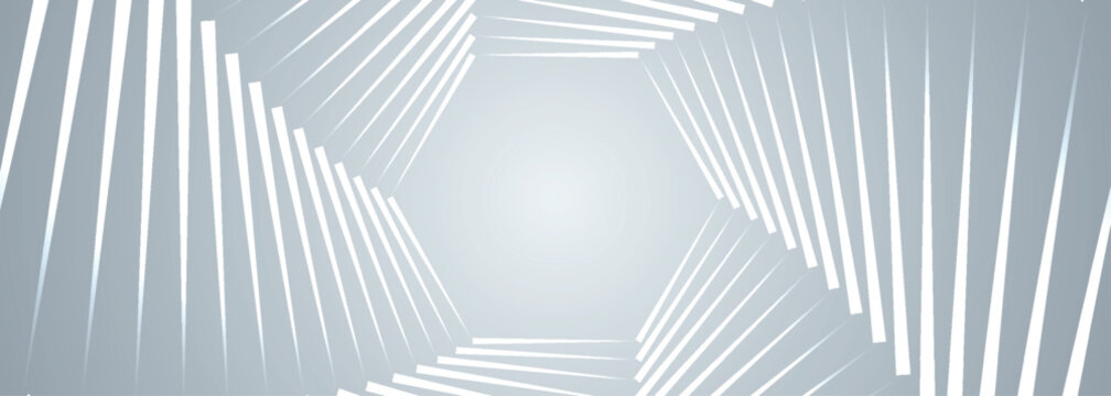 Smooth gray gradient abstract background with elegant white swirling lines decoration. Minimalist design with modern moving line elements. Vector illustration