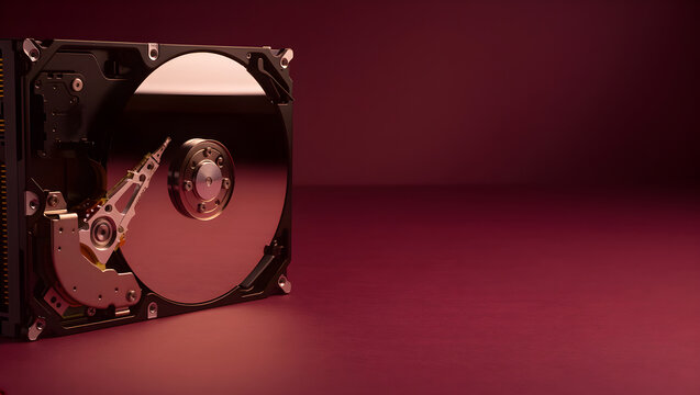Hard disk drive open accessing data storage