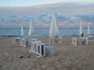 Plaża o zmierzchu w Sopocie © EwaAF