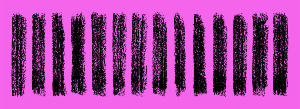 Grunge neon brush strokes, lines, ink smudges, hand-drawn scribble shapes. Handmade sketchy marks, stains, charcoal streaks. Paint textures, dry brush effect. Marker underline. Vector illustration