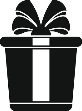 Gift box with a bow representing celebration, surprise, and holidays