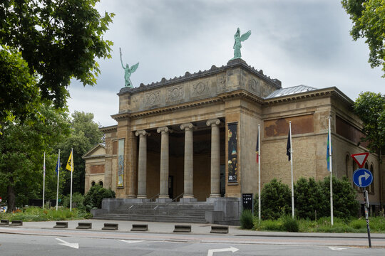 GHENT, BELGIUM, 30 JUNE 2026: Exterior view of the Fine Art Museum (Museum voor Schone Kunsten) in Ghent. It is one of the oldest museums in Belgium, housed in this building since the early 1900's.