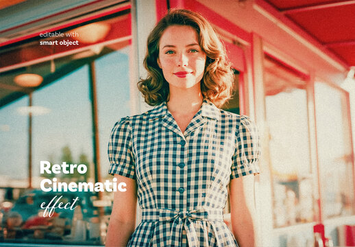 Retro Cinematic Photo Effect