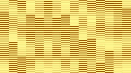 Obraz premium Yellow Sound Wave Equalizer Pattern, Vertical Bar Chart Frequency Visualization, Yellow Abstract Music Background