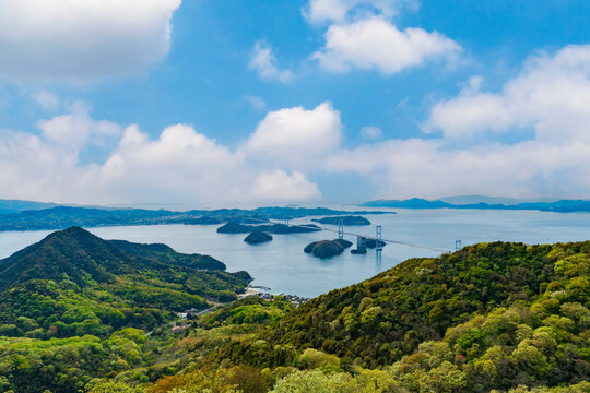亀老山展望公園からしまなみ海道の眺望