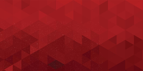 PrintRed triangles - seamless geometric background. Vector illustration, fully editable, you can change form and color © Alvin