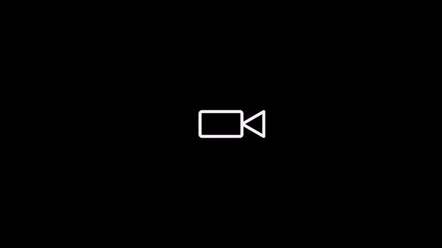 Video recording icon.4k.