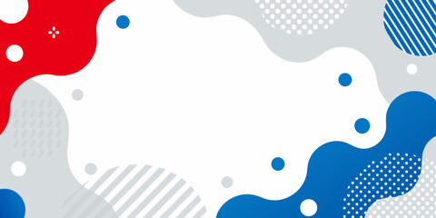 Fototapeta premium Abstract fluid shapes and dotted patterns a colorful vector background