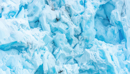 Vector of seamless pattern rugged, textured surface of a massive glacier featuring deep crevices, cracked ice formations, and stunning shades of bright blue and white natural arctic winter scenery. © Bediha Duru Öksüz