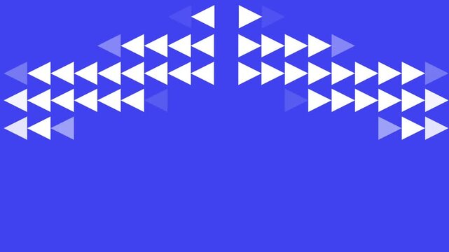 blue background arrow white motion graphic hd 4k