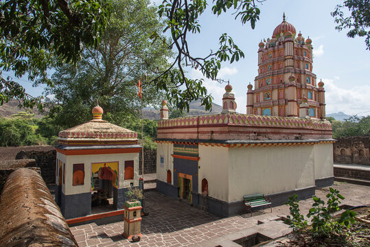 Ranjeshwar Temple, an ancient, culturally significant Lord Shiva temple. Famous for its Maratha history and ingenious traditional water management system. Pune, Maharashtra, India.