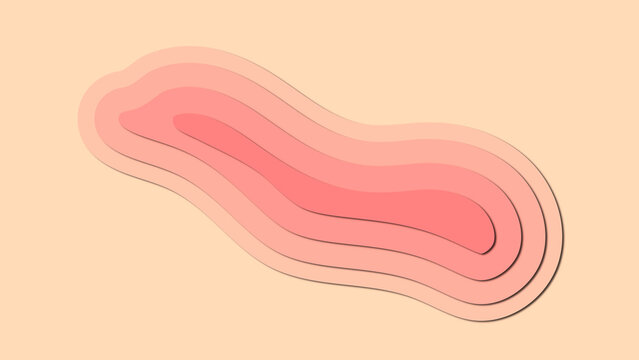 Abstract technology illustration. Paper cut effect. Paper banner design.