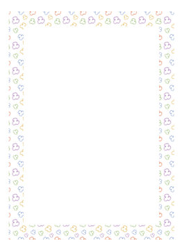 Pastel Geometric Decorative Frame Vector Illustration