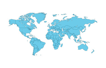Fototapeta premium World map vector
