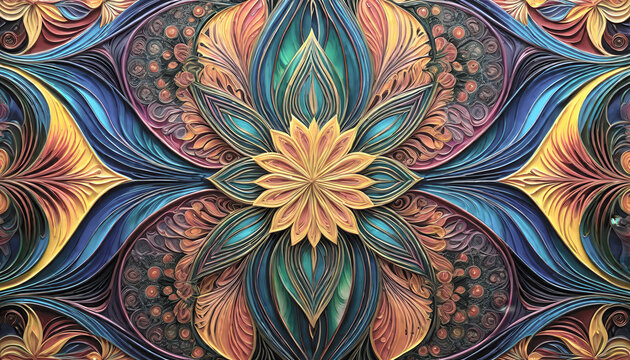 Flower like Colorful abstract
