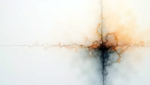 Smoky abstract on white