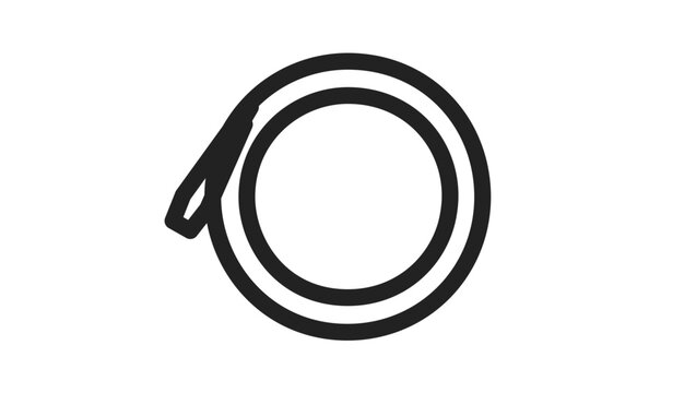 Clean flat vector line icon of a round barometer with simple tick marks, ideal for weather apps, forecasts, dashboards, and climate guides.