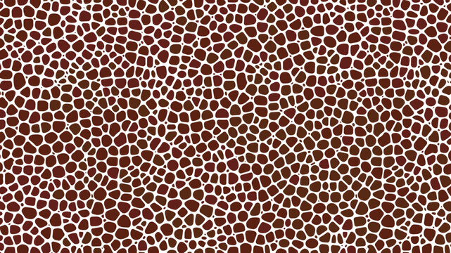 Brown and white giraffe print seamless texture background pattern
