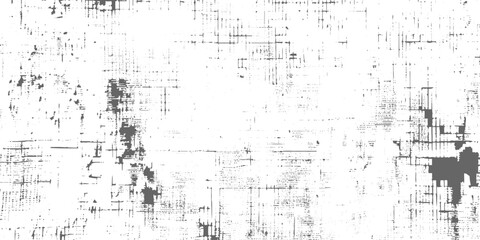 Obraz premium Abstract black-and-white grunge texture with distressed ink marks, weathered scratches, faded print effects, rough artistic background, minimalist monochrome texture design vector illustration.