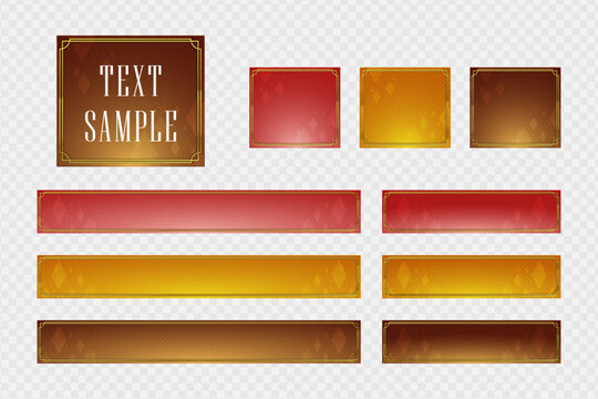 Telop base of a chic and sophisticated(warm color)-ol