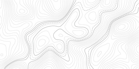 Topographic map background geographic line map with elevation assignments.Topography and geography map grid abstract backdrop. vector illustration. © MDSOHEL