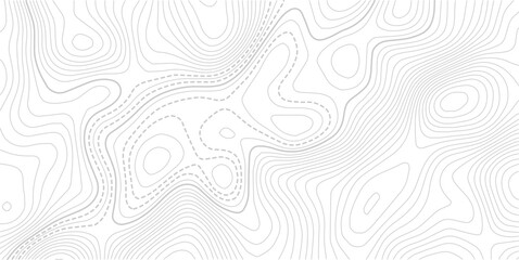 White geographic contour map. Abstract outline grid.Abstract Contour Topographic Line Pattern in Black and White, Elevation map. © MDSOHEL
