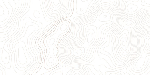 White geographic contour map. Abstract outline grid.Abstract Contour Topographic Line Pattern in Black and White, Elevation map. © MDSOHEL