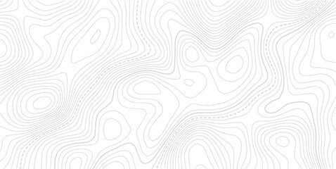 White geographic contour map. Abstract outline grid.Abstract Contour Topographic Line Pattern in Black and White, Elevation map. © MDSOHEL