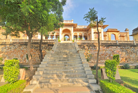 Royal cremation ground and cenotaph complex in Jaipur, Rajasthan,  at the foothills of Nahargarh Fort  final resting place for the male rulers of the Kachwaha Rajput 