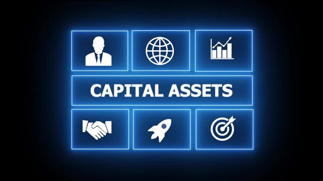 Business, Technology, Internet and network concept. " CAPITAL ASSETS " business and finance concept. compliance, and performance, often conducted by internal or external auditors. 4k video