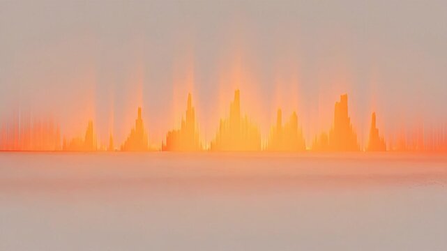 Dynamic colorful morphing landscape visualized through abstract animation
