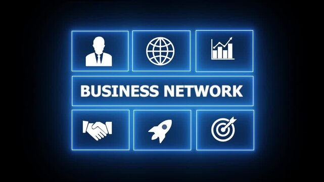 Business, Technology, Internet and network concept. " BUSINESS NETWORK " business and finance concept. compliance, and performance, often conducted by internal or external auditors. 4k video