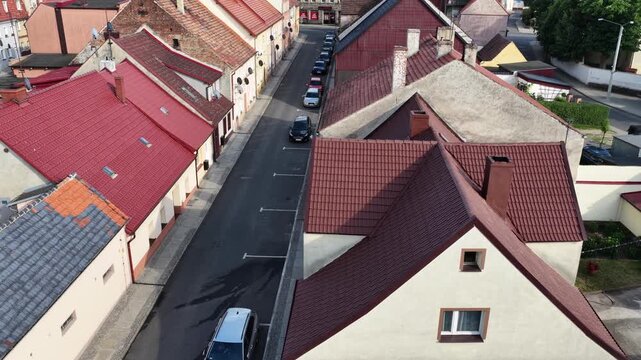 Roof renovation with roof tiles after spray painting, fully finished and coated residential roof showing fresh protective paint layer, exterior building maintenance and refurbishment work.