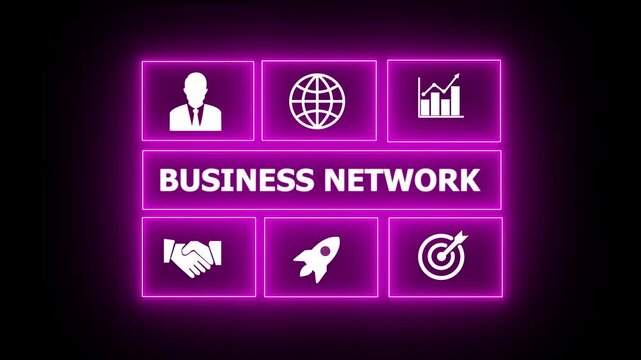 Business, Technology, Internet and network concept. " BUSINESS NETWORK " business and finance concept. compliance, and performance, often conducted by internal or external auditors. 4k video