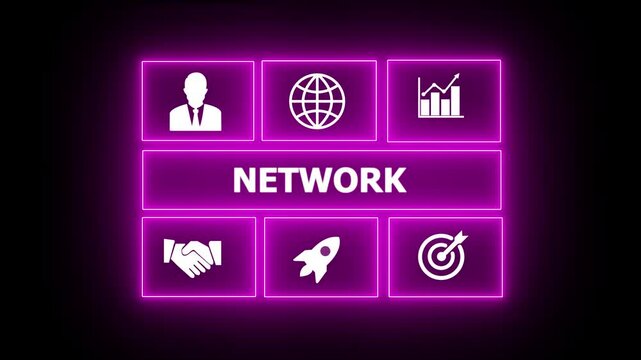 Business, Technology, Internet and network concept. " NETWORK " business and finance concept. compliance, and performance, often conducted by internal or external auditors. 4k video