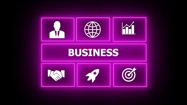 Business, Technology, Internet and network concept. " BUSINESS " business and finance concept. compliance, and performance, often conducted by internal or external auditors. 4k video