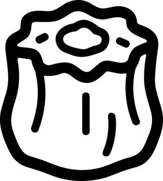 Chinese Dim Sum Dumpling Icon