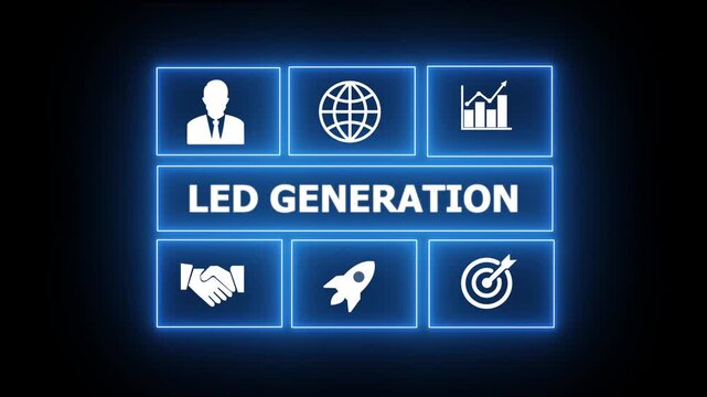 Business, Technology, Internet and network concept. " LED GENERATION " business and finance concept. compliance, and performance, often conducted by internal or external auditors. 4k video