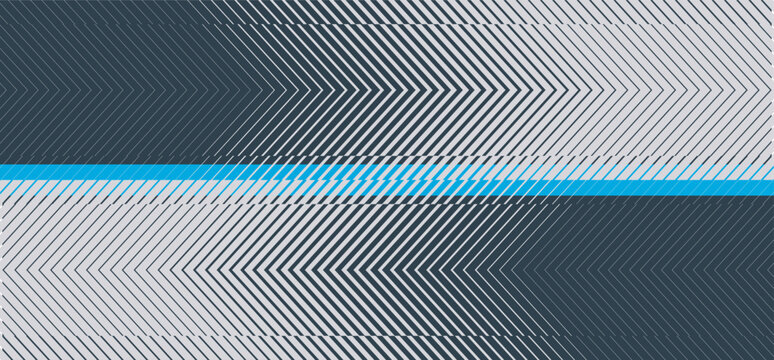 Dark blue chevron vector background with arrow pattern lines as sleek graphic illustration.