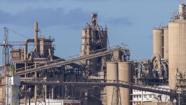 A timelapse of a power plant by the sea in gran canaria, spain