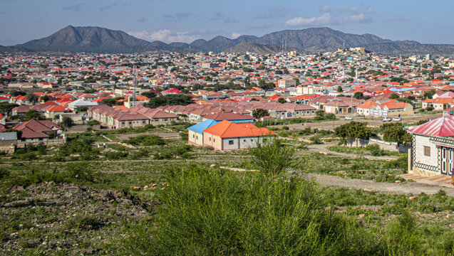 view of the city of Borama, Awdal, Somalia