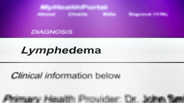 Generic Health Portal with Arm Health Problem Diagnosis - Lymphedema
