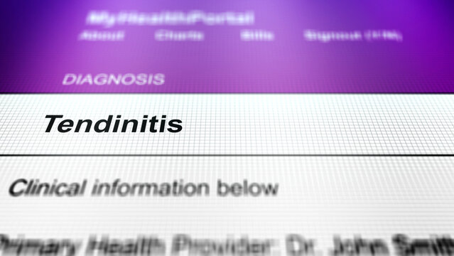 Generic Health Portal with Arm Health Problem Diagnosis - Tendinitis