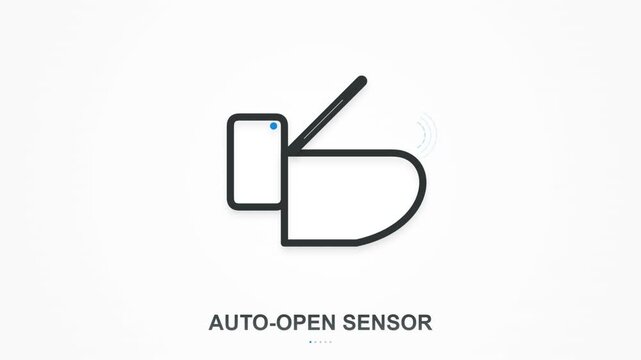 Automatic Toilet Seat Motion Activated Opening Motion