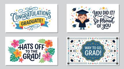 Graduation celebration designs and greetings © Ditz