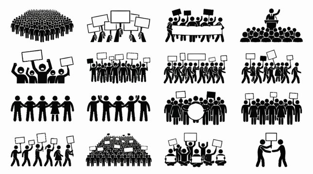 Protestors Crowd Crowd Rally Crowd Demonstration Crowd Speech Crowd March Crowd Crowd Crowd Crowd