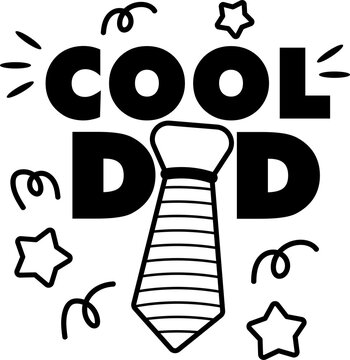 cool dad greeting design. banner in pop art comic style