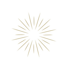 Obraz premium golden sunburst lineart rays radial exploxion comic book decorative